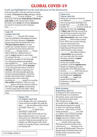 USE of English - COVID 19
