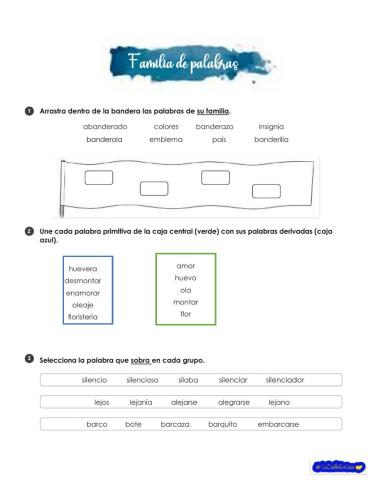 Familia de palabras