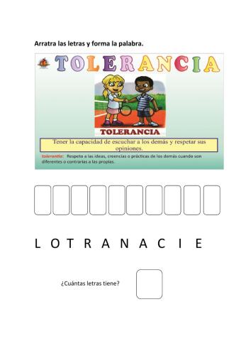 La tolerancia