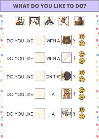What do you like to do?