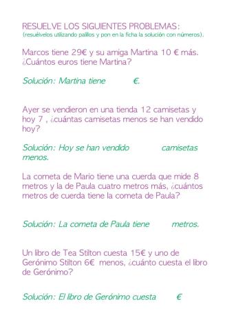 Problemas de matemáticas