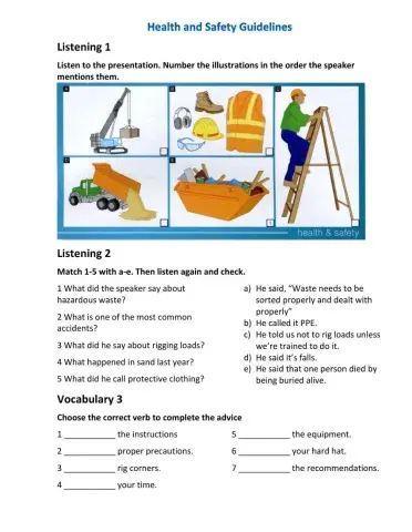 Health and Safety Guidelines