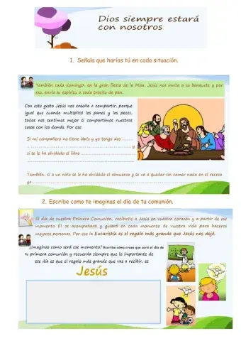 Jesús se comparte en la Eucaristía