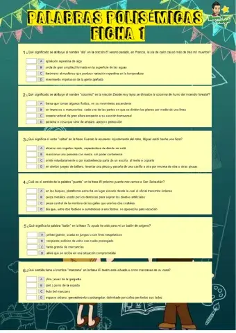 Palabras polisémicas 1