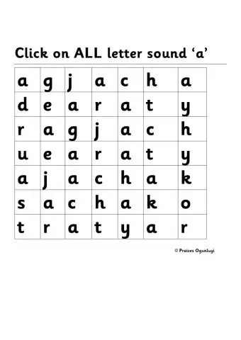 Letter Sound a
