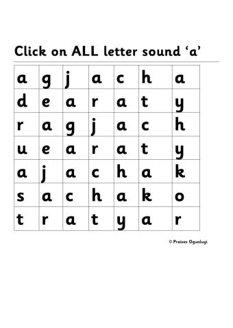 Letter Sound a