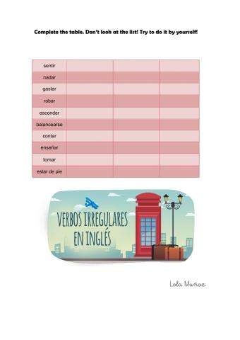 Irregular Verbs II