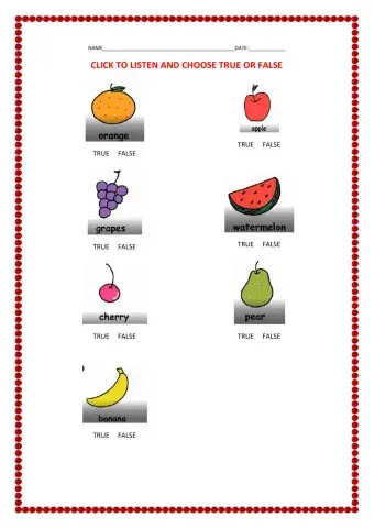 Listen and choose   true or false