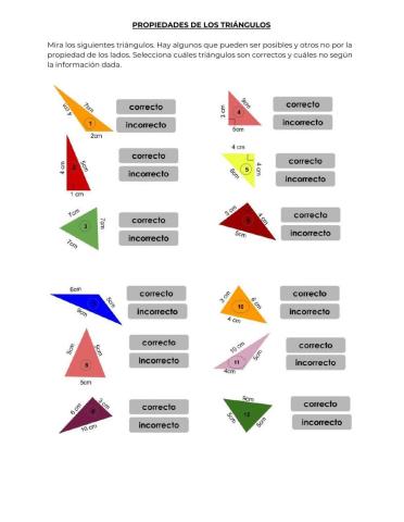 Propiedad de los triangulos