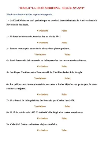 LA EDAD MODERNA S.XV-XVI