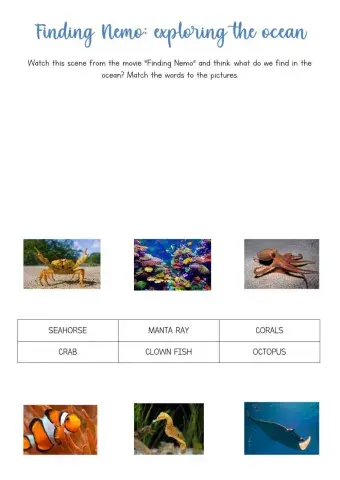 Finding Nemo - exploring the ocean