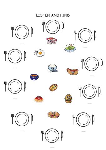 Listen and find food
