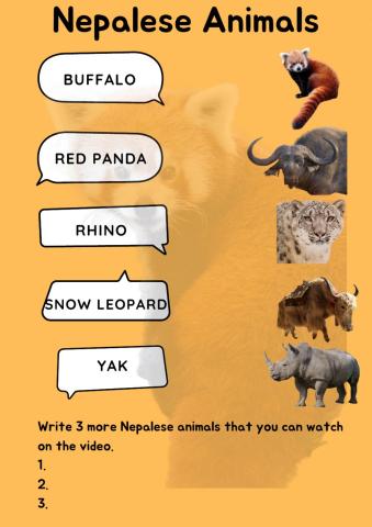 Nepalese animals