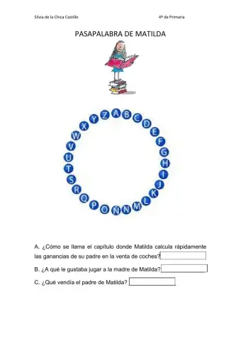 Pasapalabras de Matilda