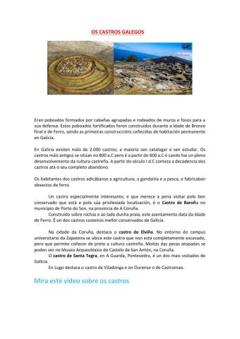 Os castros en Galicia