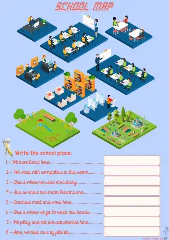 Places in a School-Read and Write