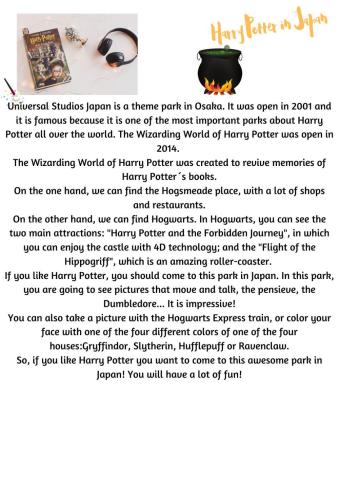 Harry Potter theme park Japan