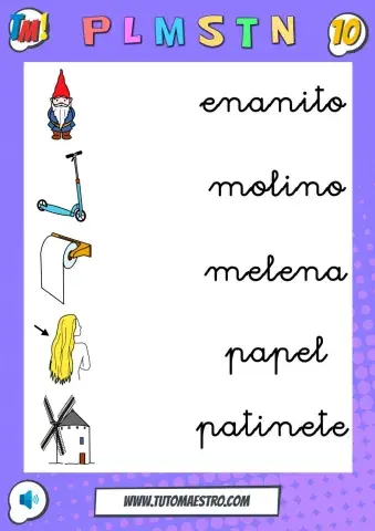 Lectoescritura PLMTSN 10 Flechas