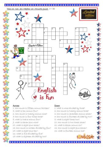 Numbers and others wordsearches