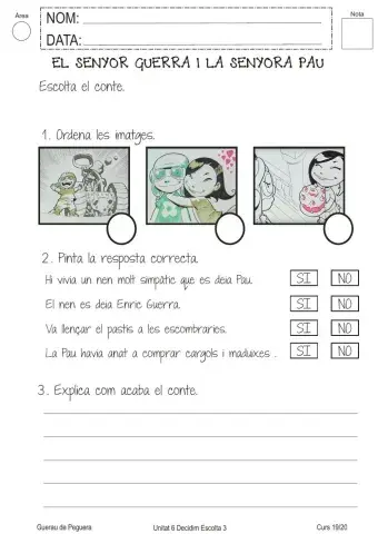 El senyor Guerra i la senyora Pau