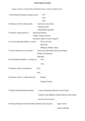 Primul Război Mondial