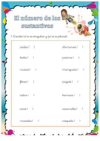 Sustantivos: el número