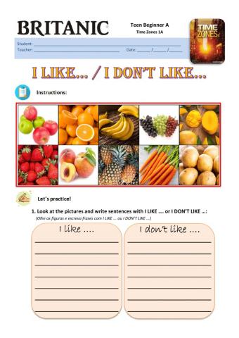 Unit 5 - Fruit and Vegetable vocabulary
