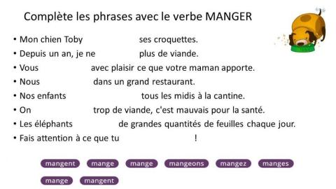 Verbe Manger