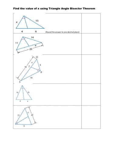 Triangle Angle Bisector theorem