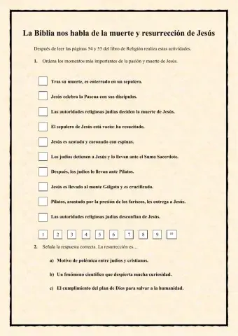 La Biblia nos habla de la muerte y resurrección de Jesús 5º