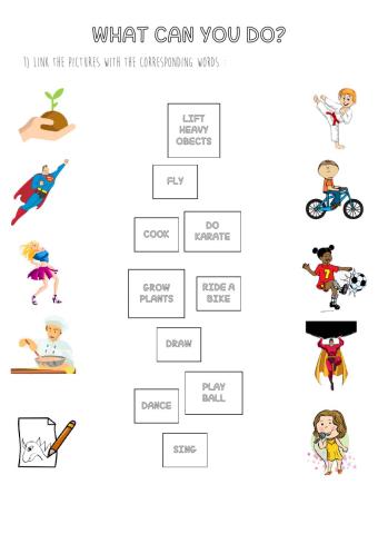 What can you do - be + v-ing