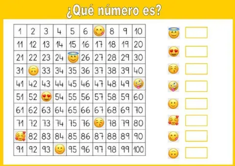 Completar la tabla del 100