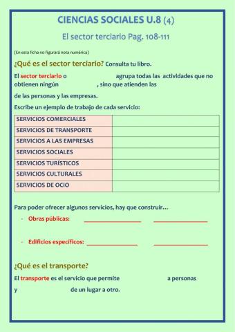 El sector terciario