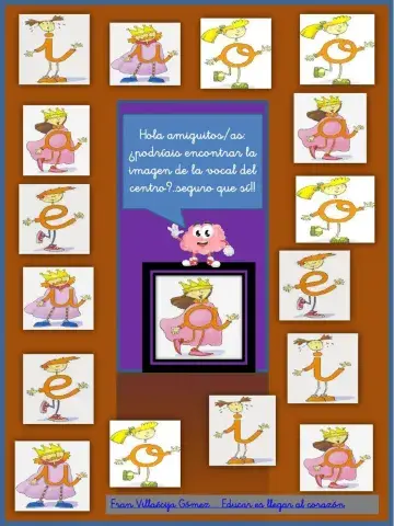 Igual al modelo: Vocales letrilandia.