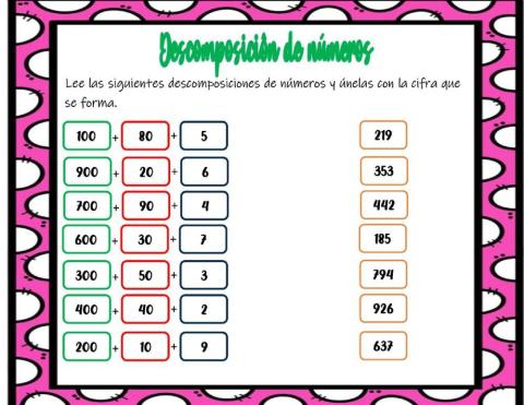Descomposición de números
