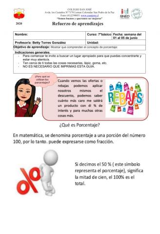 Cálculo de porcentaje