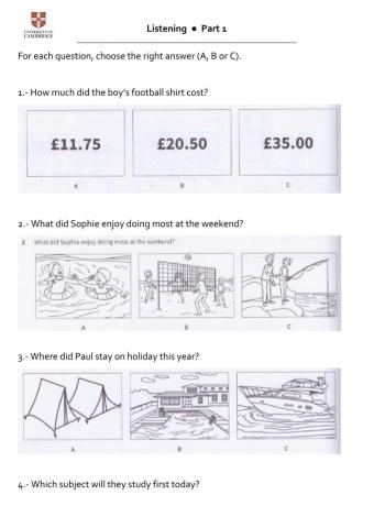 KEY listening part 1 (trainer)