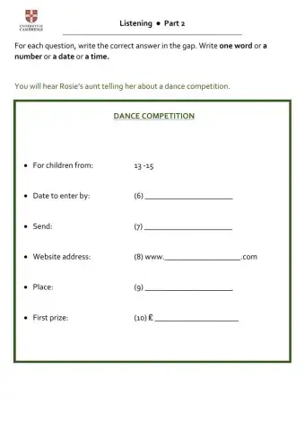 KEY listening part 2 (trainer)