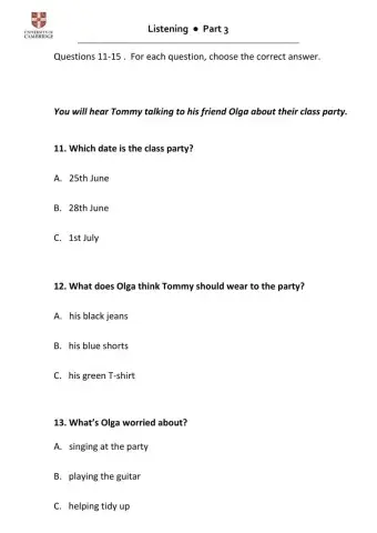 KEY listening part 3 (trainer)