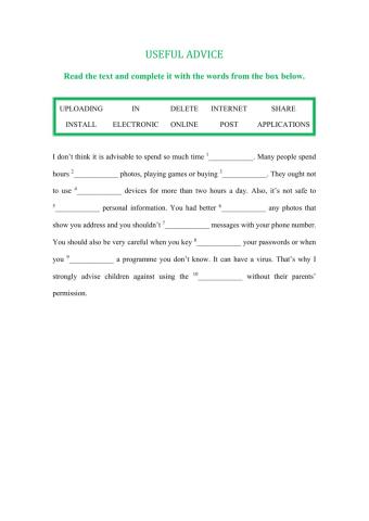 Modal verbs + technology - Useful Advice