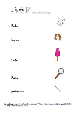 Lectoescritura fonems p,l,m