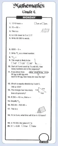 Week 16 - Tuesday - Metal Math 6