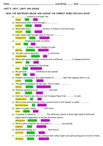 Heat, light and sound review