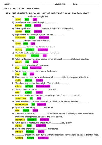 Heat, light and sound review