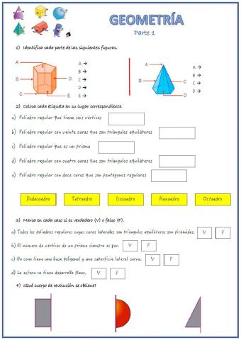 Figuras planas y cuerpos geométricos