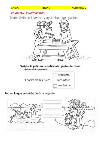 Jesús vivió en Nazaret