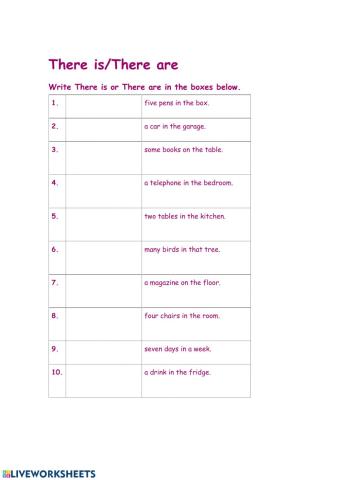 Thereis  - There are