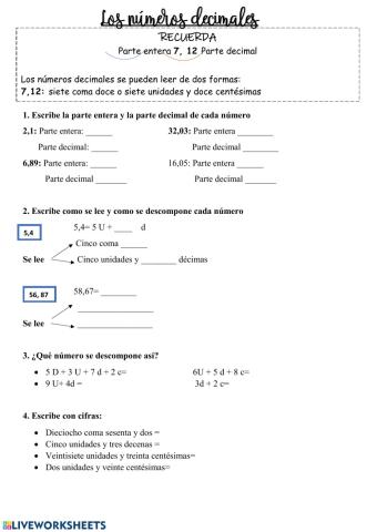 Números decimales