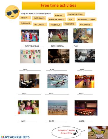 Free Time Activities