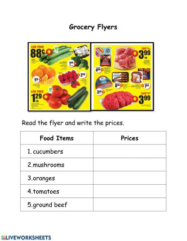 Grocery Flyers